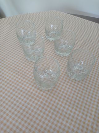 6 vasos de cristal 