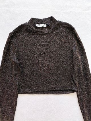 Top manga larga de fiesta talla M pull&b