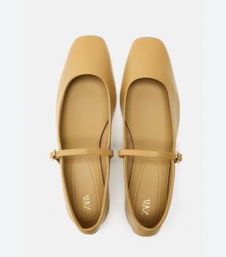 LEATHER BALLET FLATS