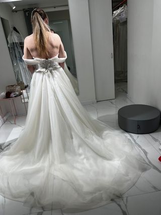 Vestido de Novia estilo semi-princesa.
