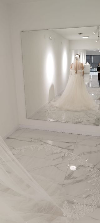Vestido de Novia estilo semi-princesa.
