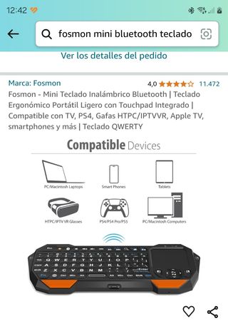 Fosmon Mini Teclado Inalámbrico !