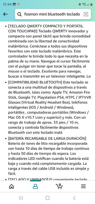 Fosmon Mini Teclado Inalámbrico !