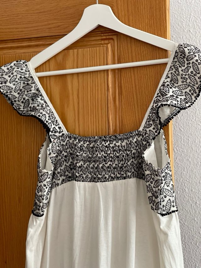 Vestido Sfera blanco/negro T/L 42