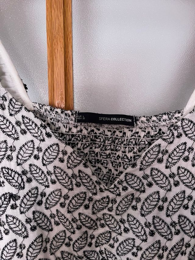 Vestido Sfera blanco/negro T/L 42