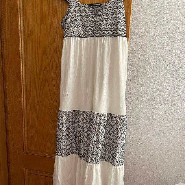 Vestido Sfera blanco/negro T/L 42