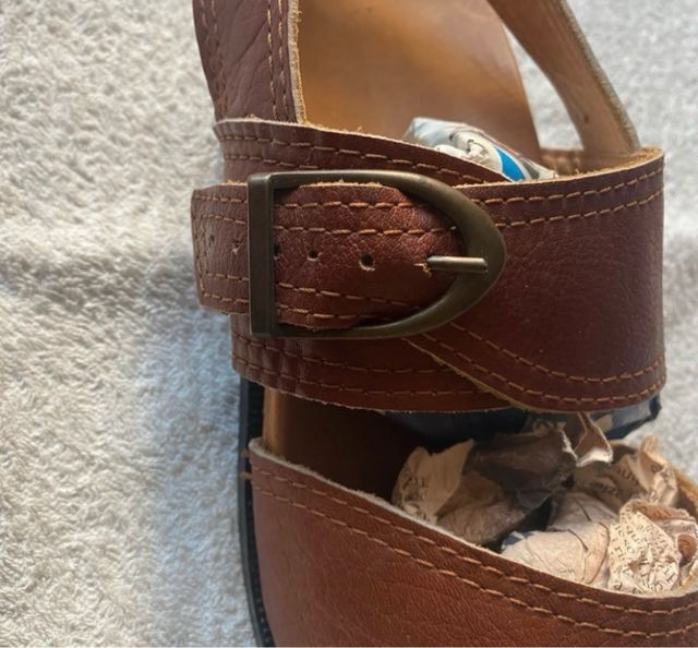 Sandali estivi di cuoio - taglia 41