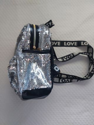Mochila lentejuelas niña
