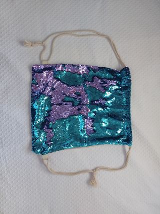 Mochila niña lentejuelas bicolor