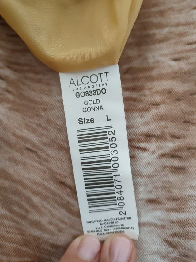 Falda lentejuelas doradas