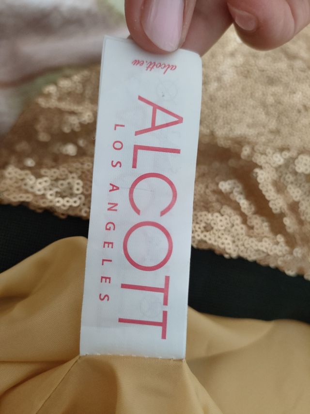 Falda lentejuelas doradas