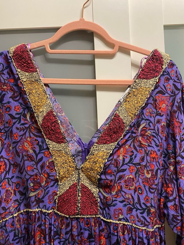 Vestido largo estampado