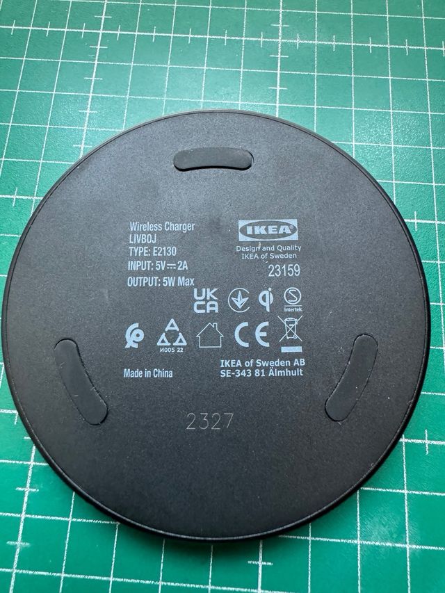 Cargador inalambrico IKEA