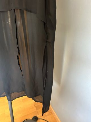 Vestido/blusa fluida negra