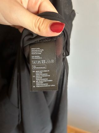 Vestido/blusa fluida negra