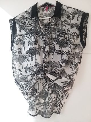 Camisa cebra Bershka T.L