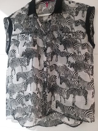 Camisa cebra Bershka T.L
