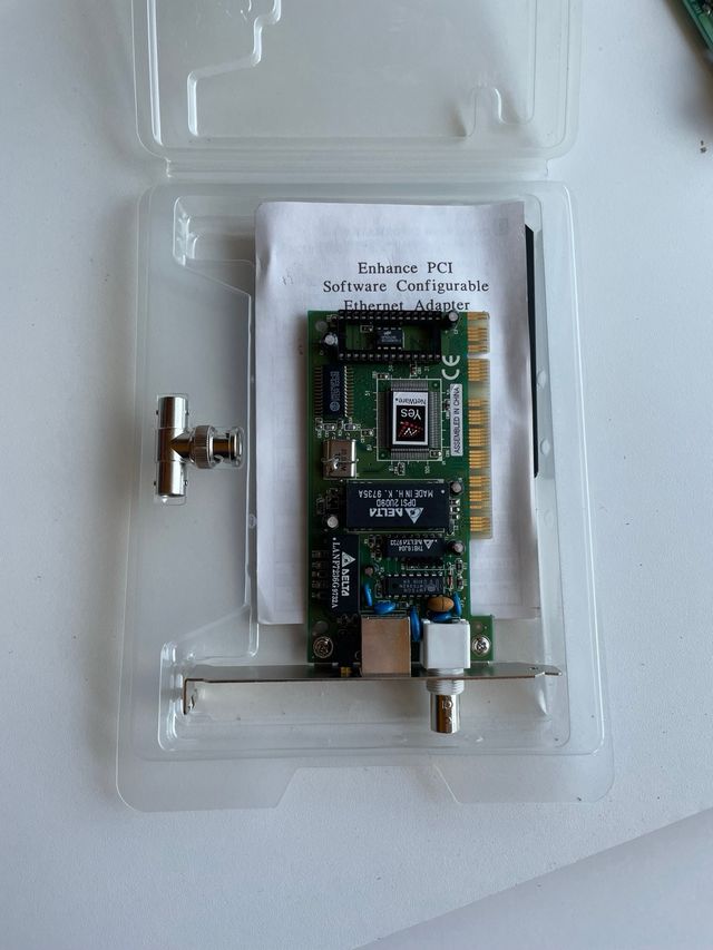 Tarjeta de red vintageYES Netware