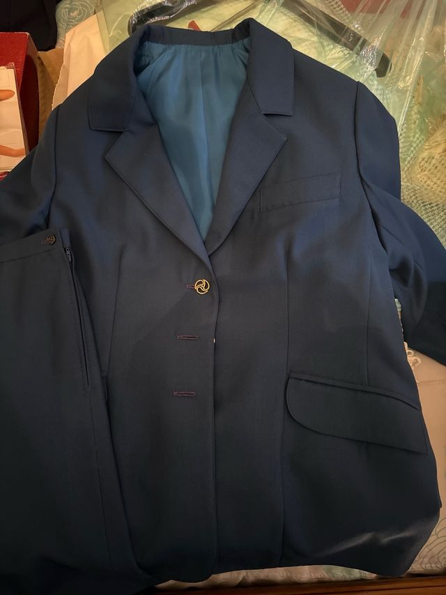 Tailleur da donna color blu