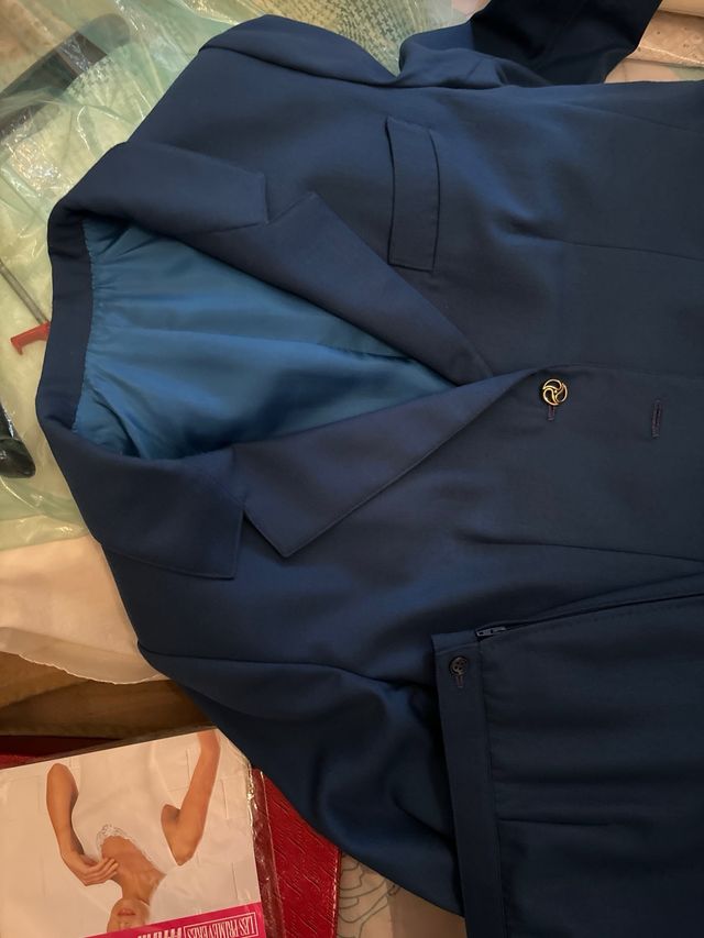 Tailleur da donna color blu