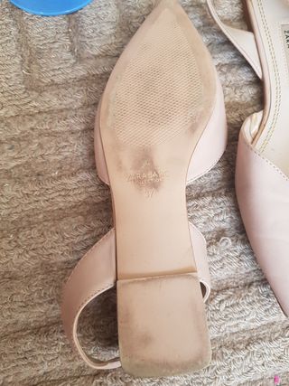 Bailarinas Zara rosa nude número 37