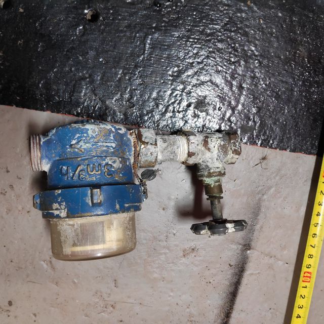 Antiguo contador de agua