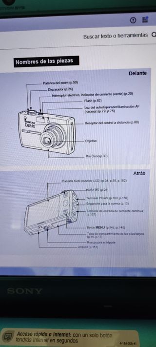 Cámara de fotos.Pentax optio 130.nuevo en su caja.