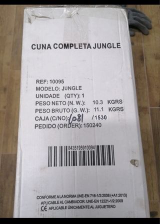 Parque-Cuna de viaje con cambiador