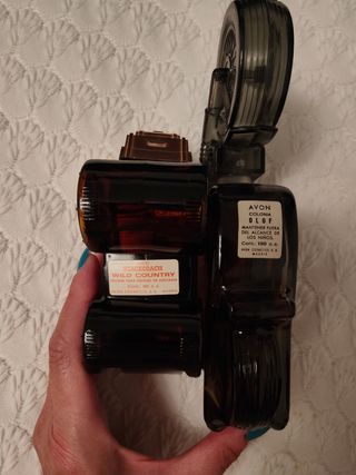 2 botellas vintage moto y carruaje