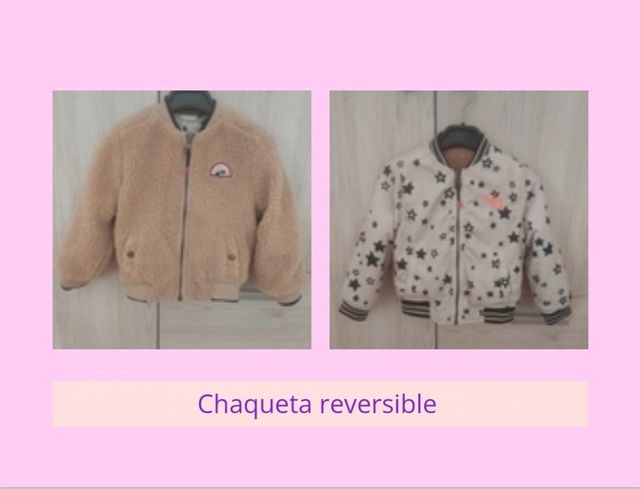 Cazadora reversible niña