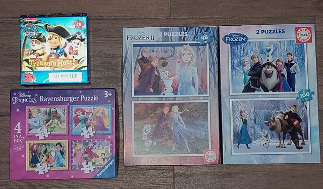 Puzzles Disney y Patrulla Canina