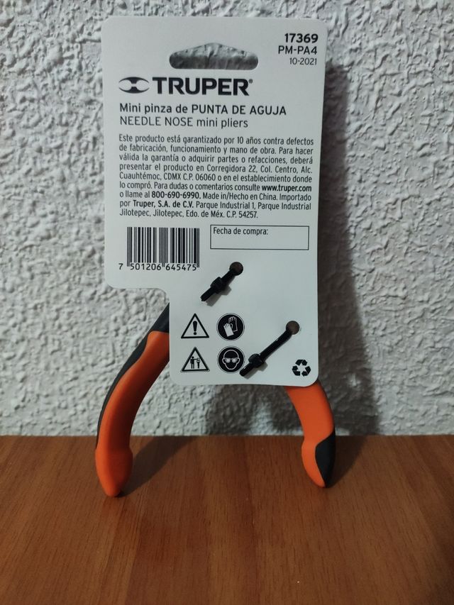 Mini pinza punta de aguja