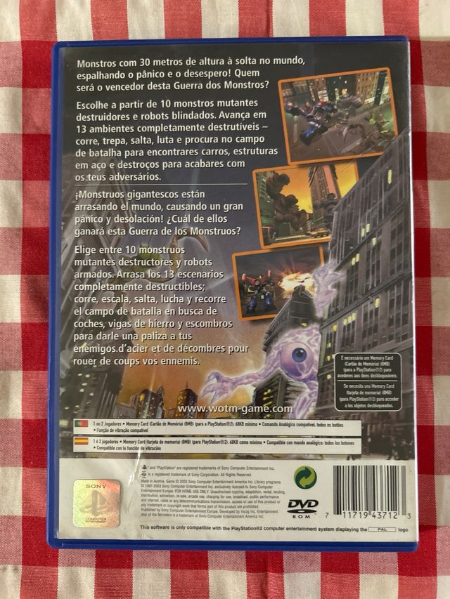 Wars Of The Monsters Ps2