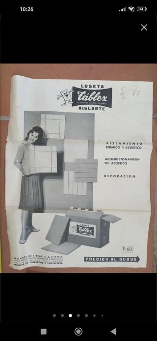 Carteles y folleto maquinaria años 60