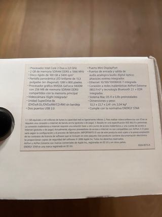 Macbook aluminio 2008