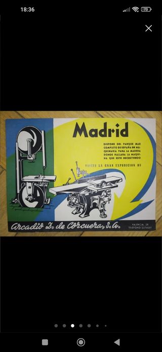 Publicidad fábrica maquinaria años 50o60