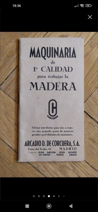 Publicidad fábrica maquinaria años 50o60