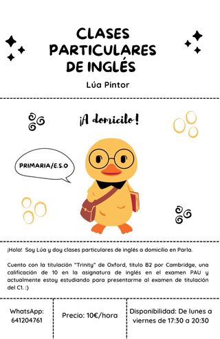 Clases particulares de Inglés
