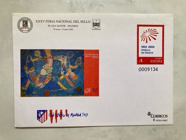 Sellos centenario Atlético de Madrid