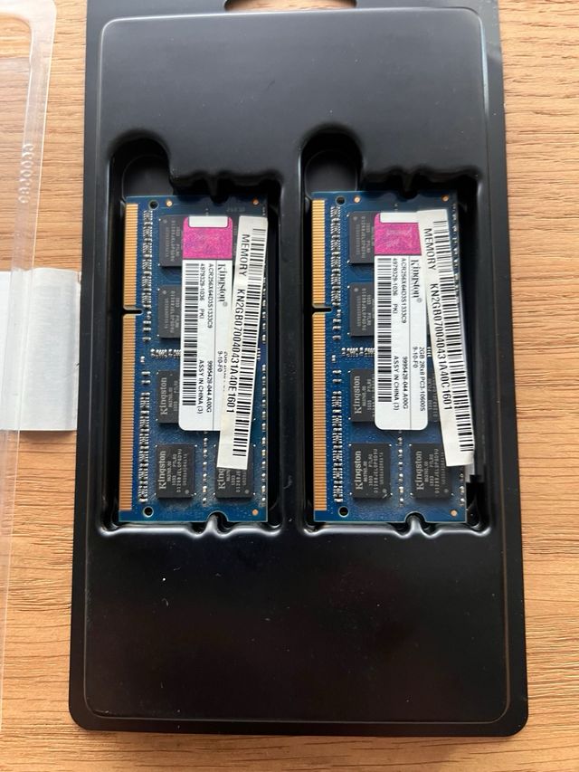 Memoria RAM 4GB (2x2GB) Kingston