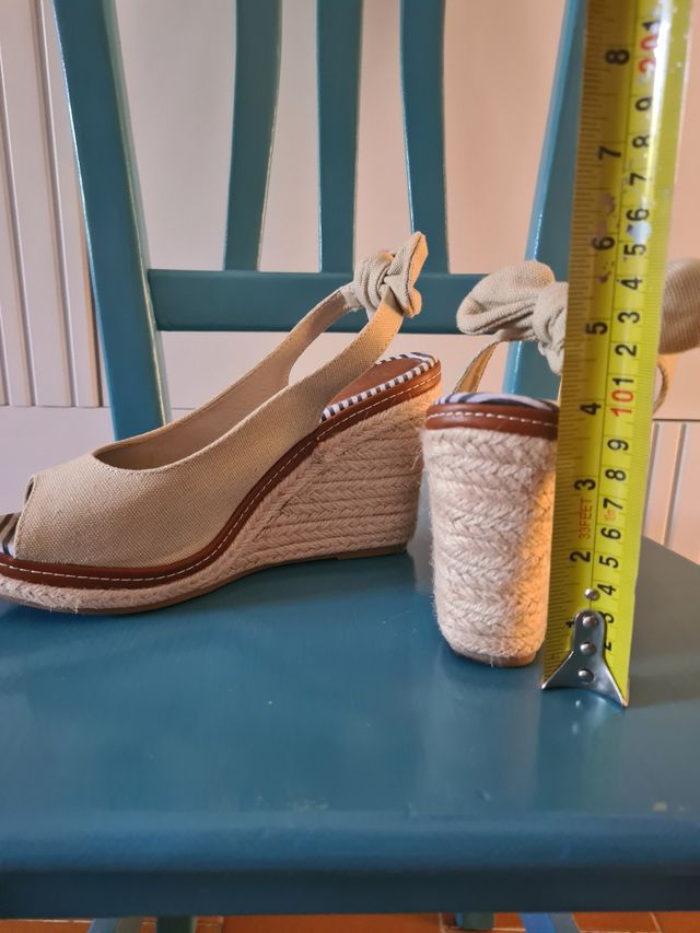 Alpargatas de cuña de lona