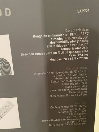 Aire acondicionado portátil