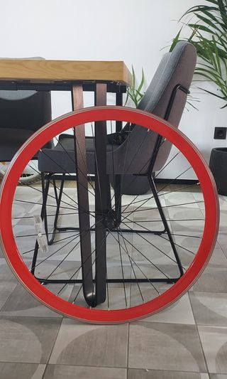 Rueda delantera Fixie Roja-Naranja  28 pulgadas