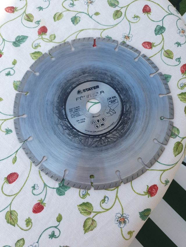 Disco amoladora 230mm diamante