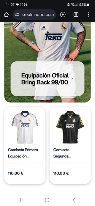 Camiseta RM año 2000
