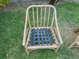 Conjunto de mimbre para jardin