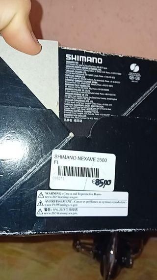 Mulinello da pesca shimano nexave 2500