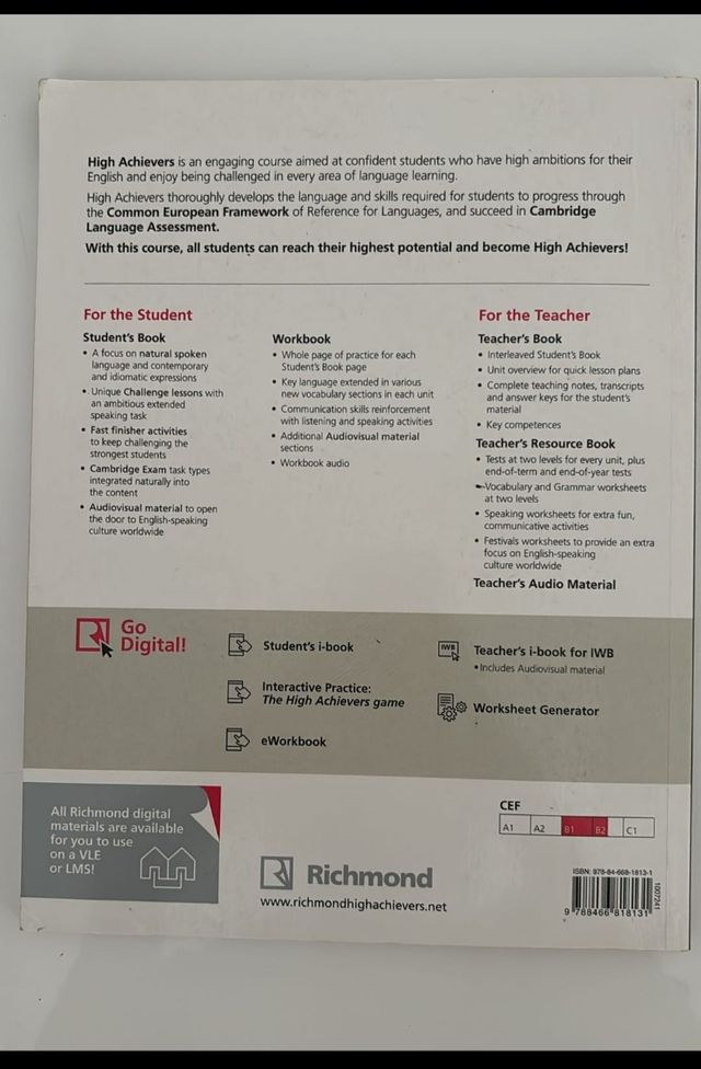 High Archievers Student's Book B1