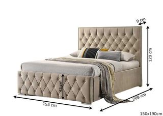 💥CAMA CON CABECERO ESTILO MODERNO💥