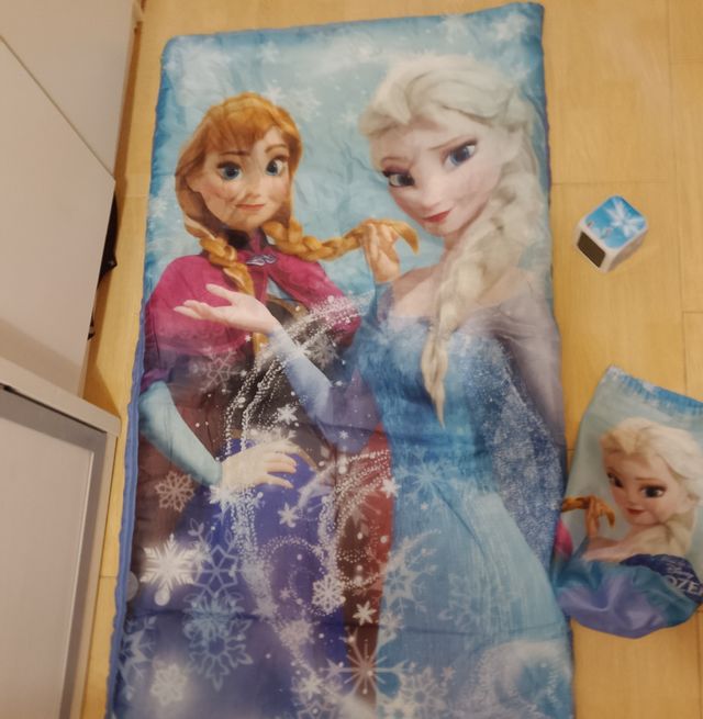 Saco+regalo despertador de Frozen